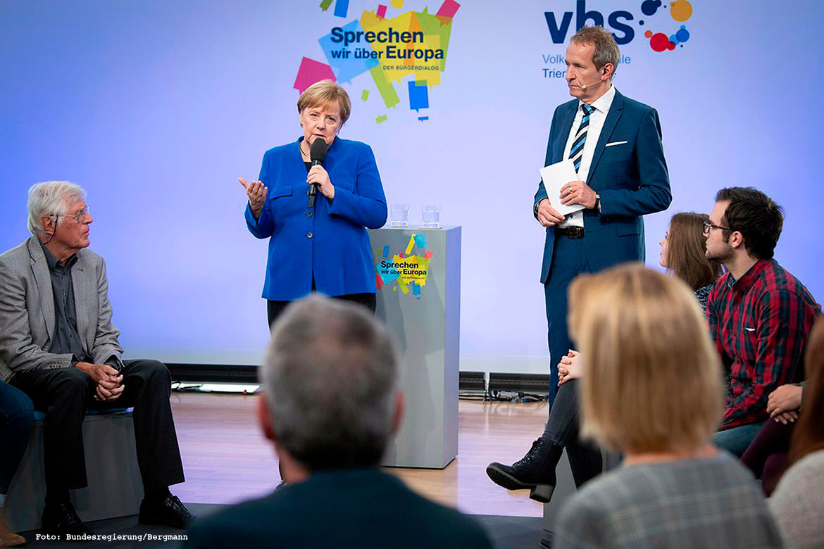 Die Kanzlerin Merkel