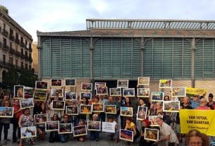 El Born, demonstrācija politieslodzīto atbalstam