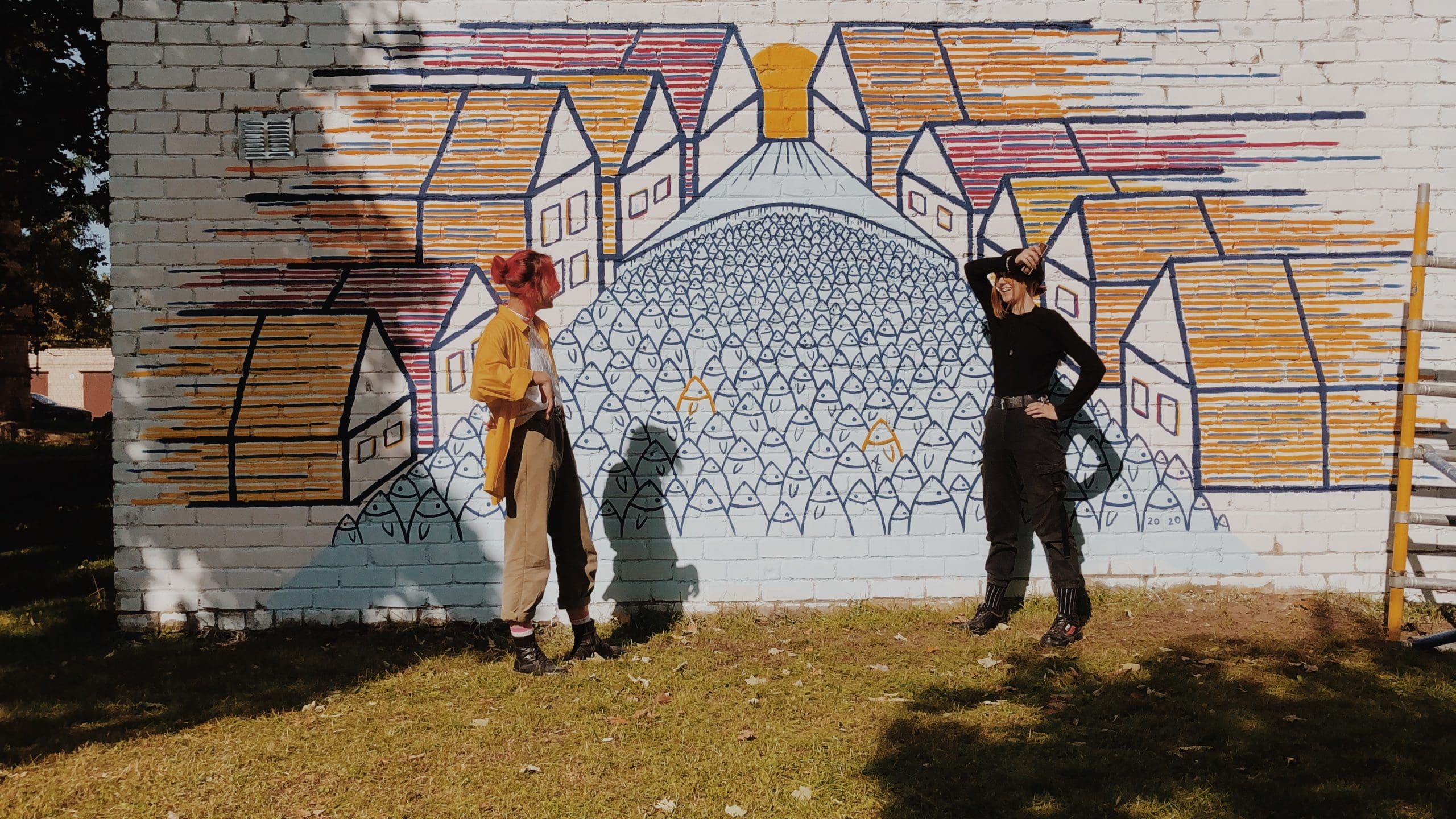 Mākslinieces Kate, Agrita un „Zivis Kuldīgā“