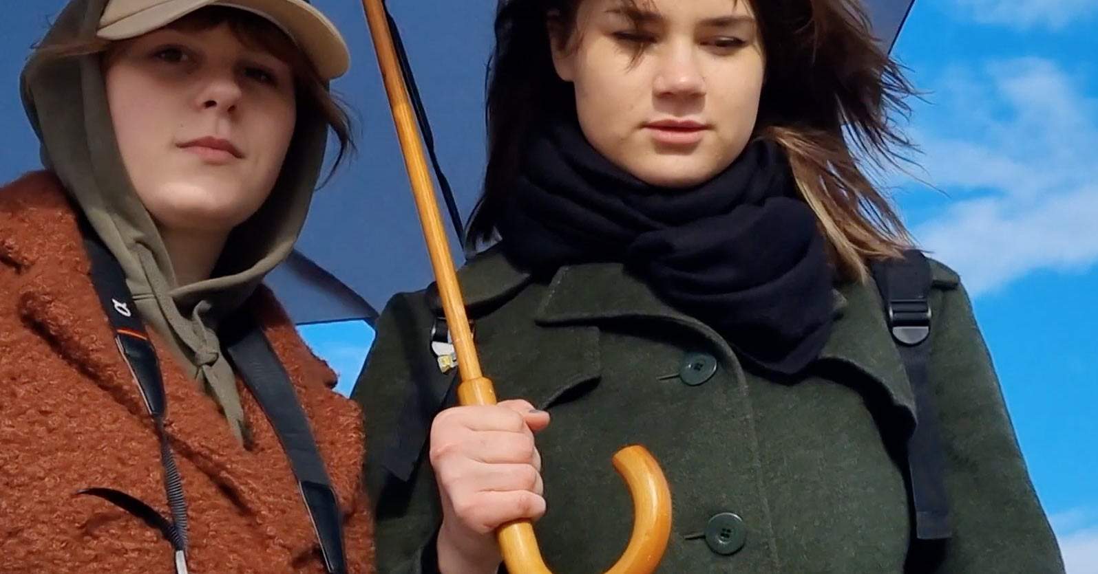 Ar lietussargu jūrā